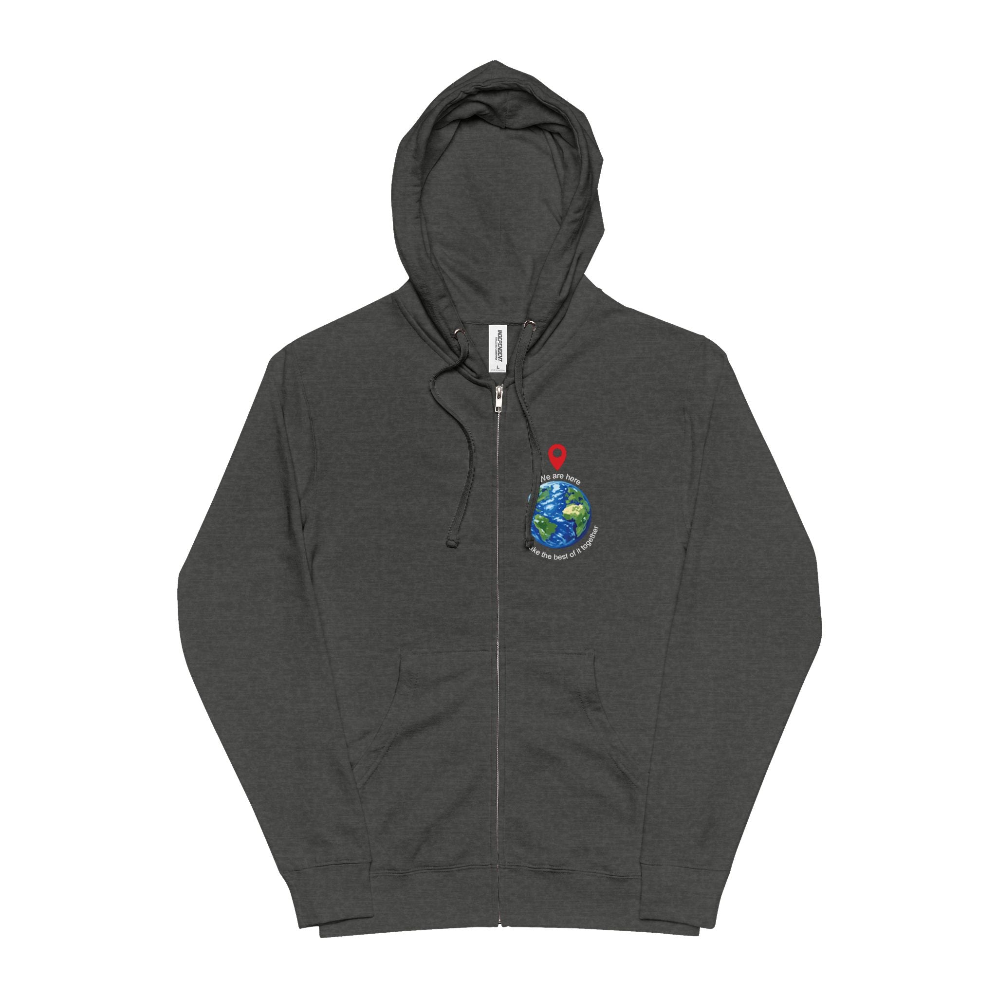 Unisex Fleece Zip Up Hoodie