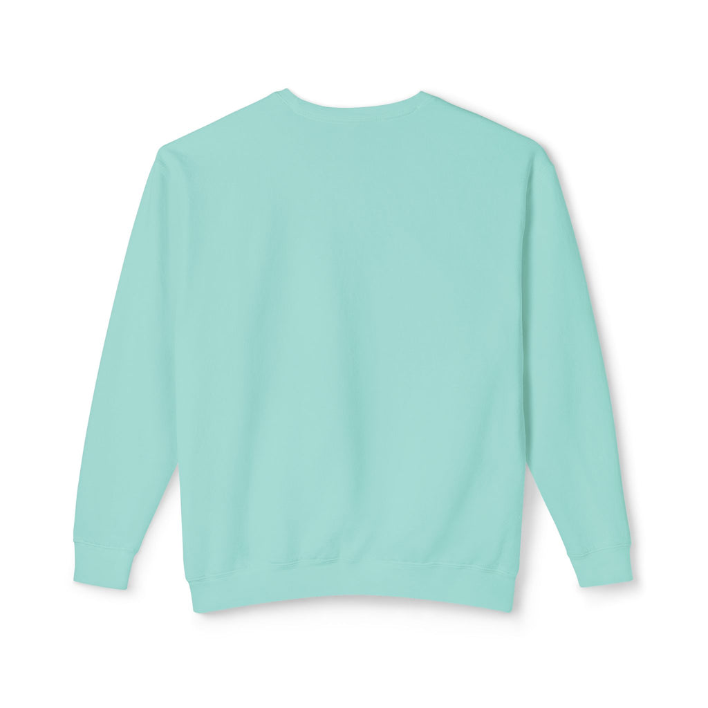 Unisex Lightweight Crewneck Sweatshirt - spread the word "We are here Let's make the best of it together"