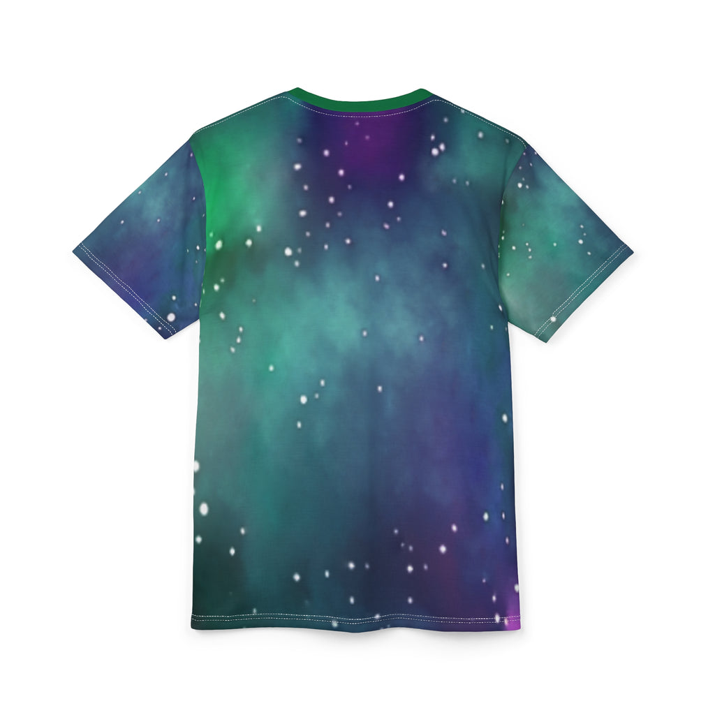 We Are Here Earth Tee — 'Let's Make The Best Of It, Together' Galaxy Graphic Shirt