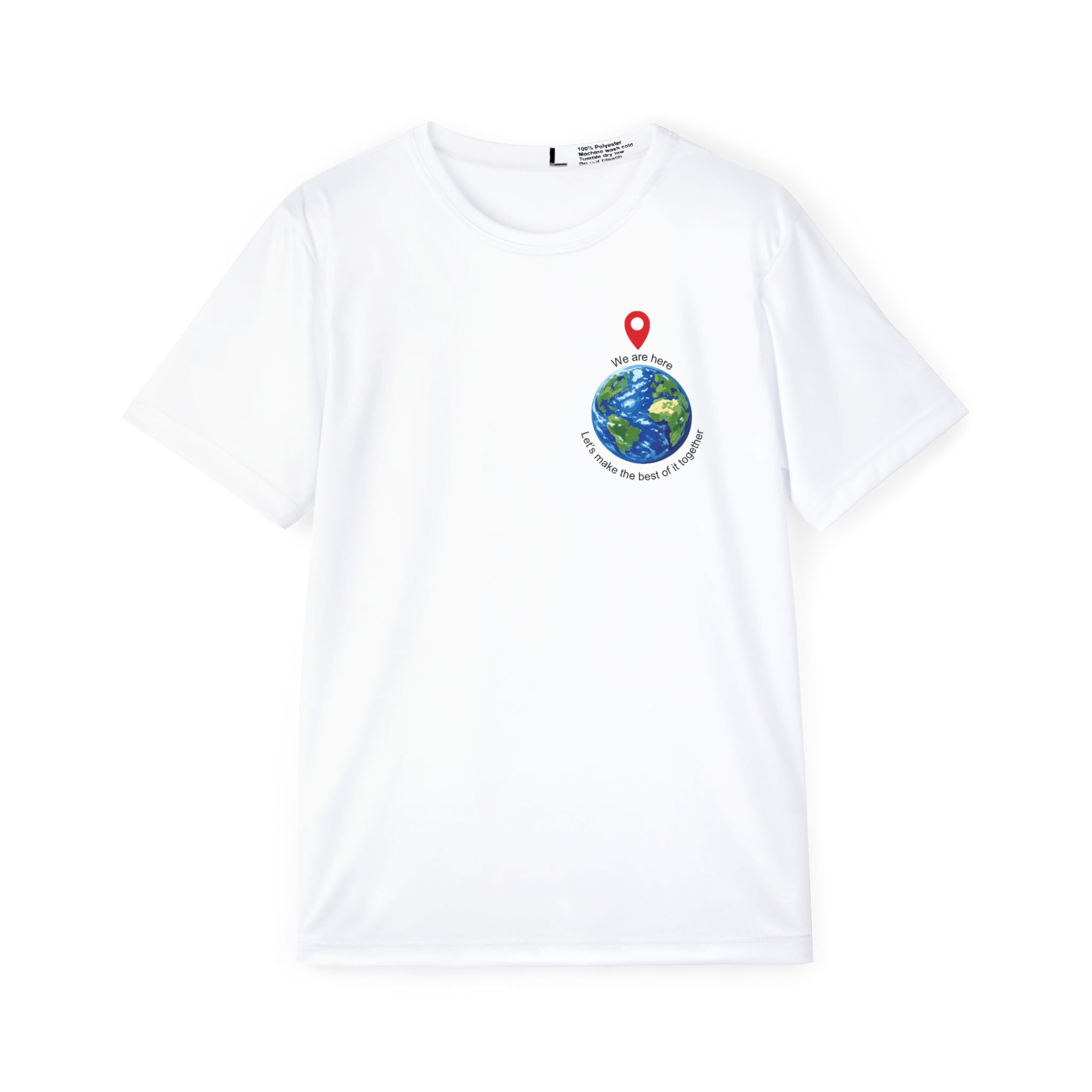 Men's Sports Jersey — 'Find Your Place on Earth' Globe Graphic Athletic Shirt