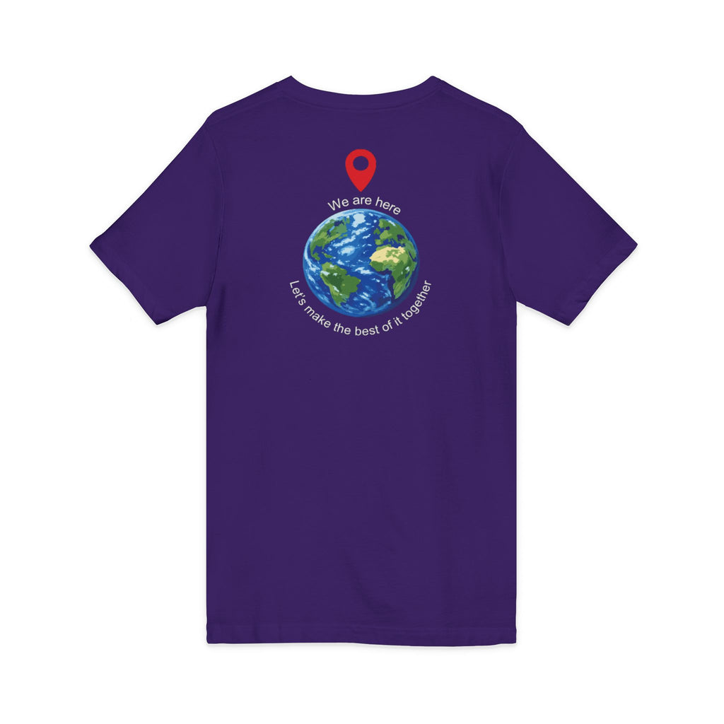 Celebrate 2026 together recognizing the World Cup in America Soccer Flag V-Neck Tee