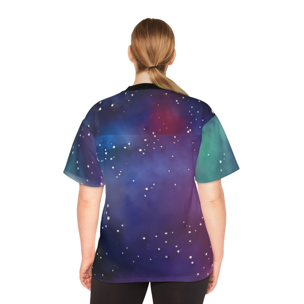 Galaxy Earth Jersey — "We Are Here" Space Football Shirt