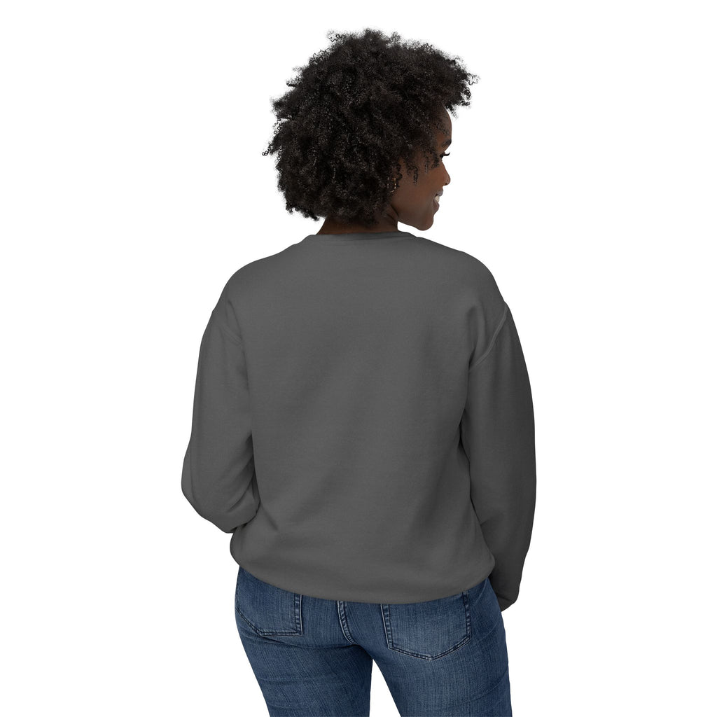 Unisex Lightweight Crewneck Sweatshirt - spread the word "We are here Let's make the best of it together"