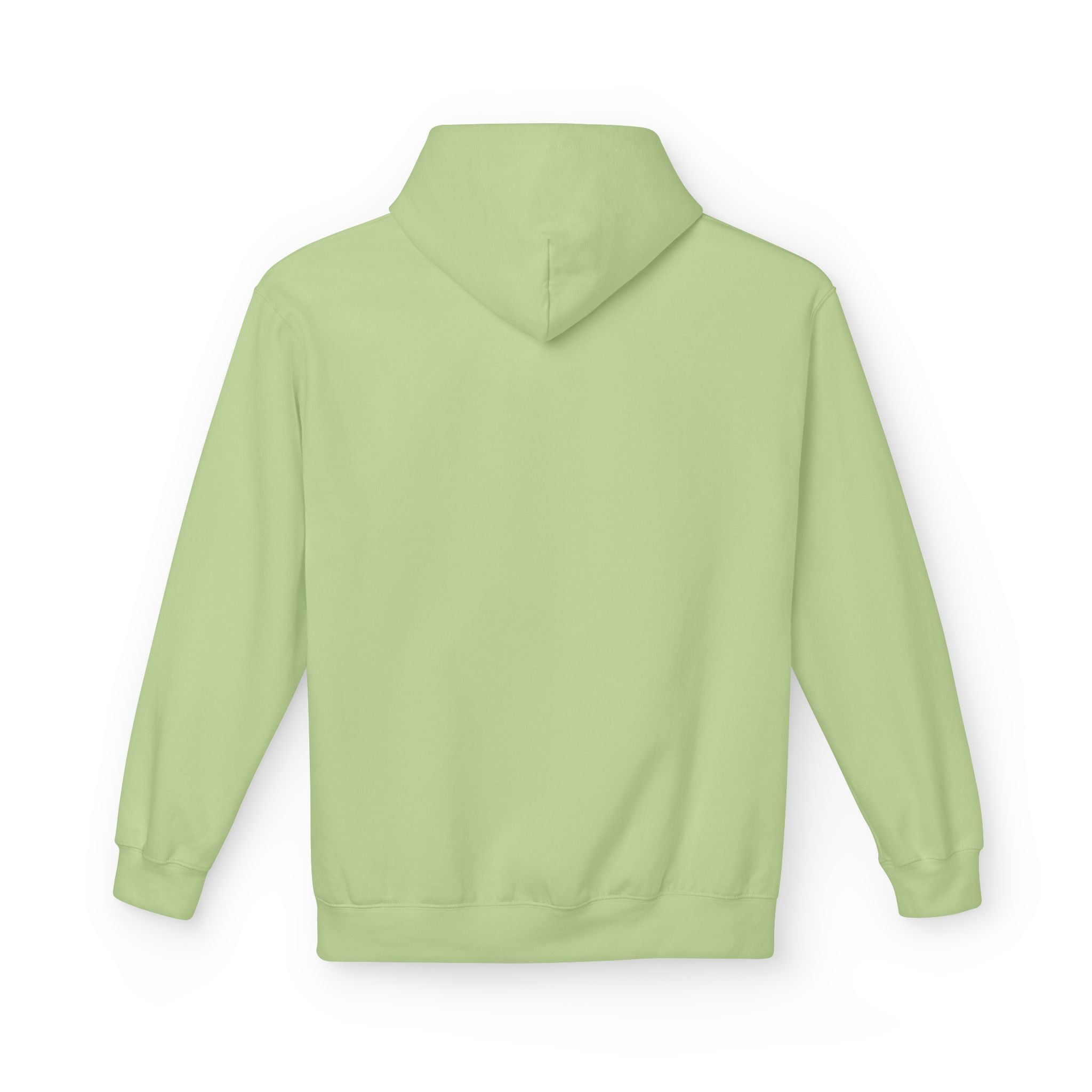 Unisex pullover hoodie with We Are Here emblem in front
