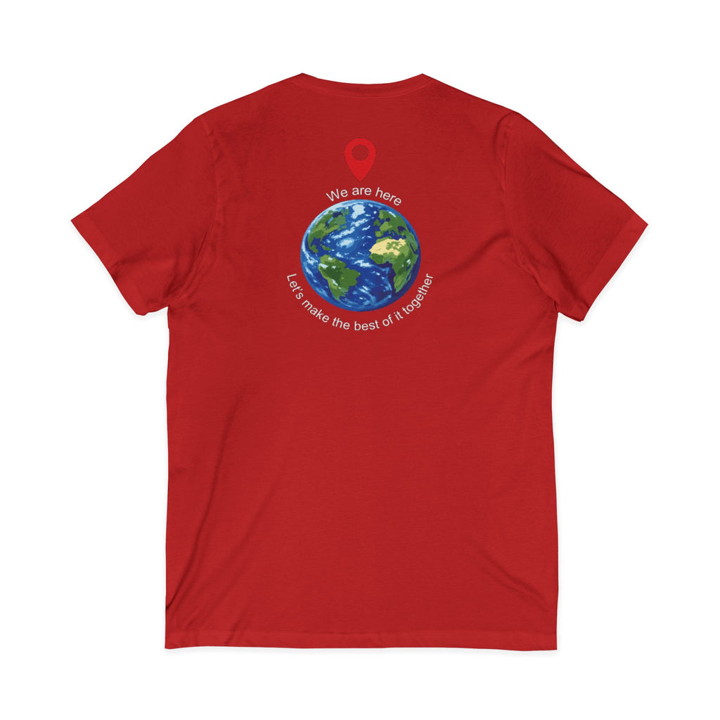 Celebrate 2026 together recognizing the World Cup in America Soccer Flag V-Neck Tee