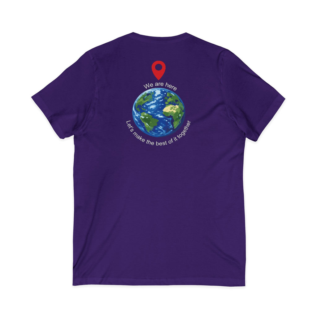 Celebrate 2026 together recognizing the World Cup in America Soccer Flag V-Neck Tee