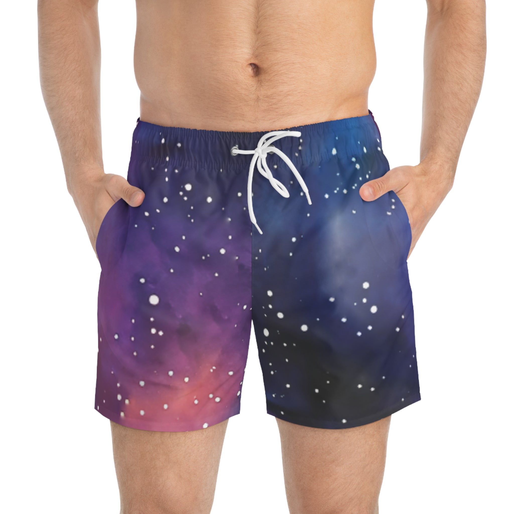 Galaxy Nebula Swim Trunks - Starry Space Print