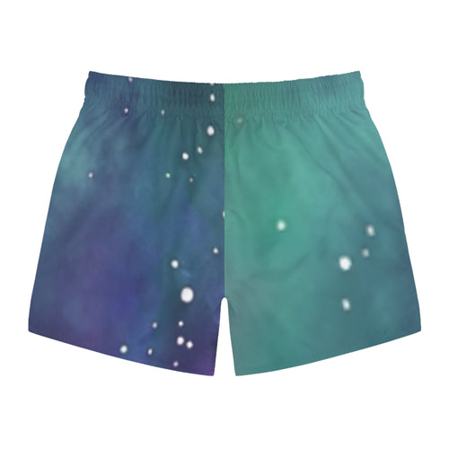 Aurora Galaxy Swim Trunks — Nebula Print AOP Beach Shorts