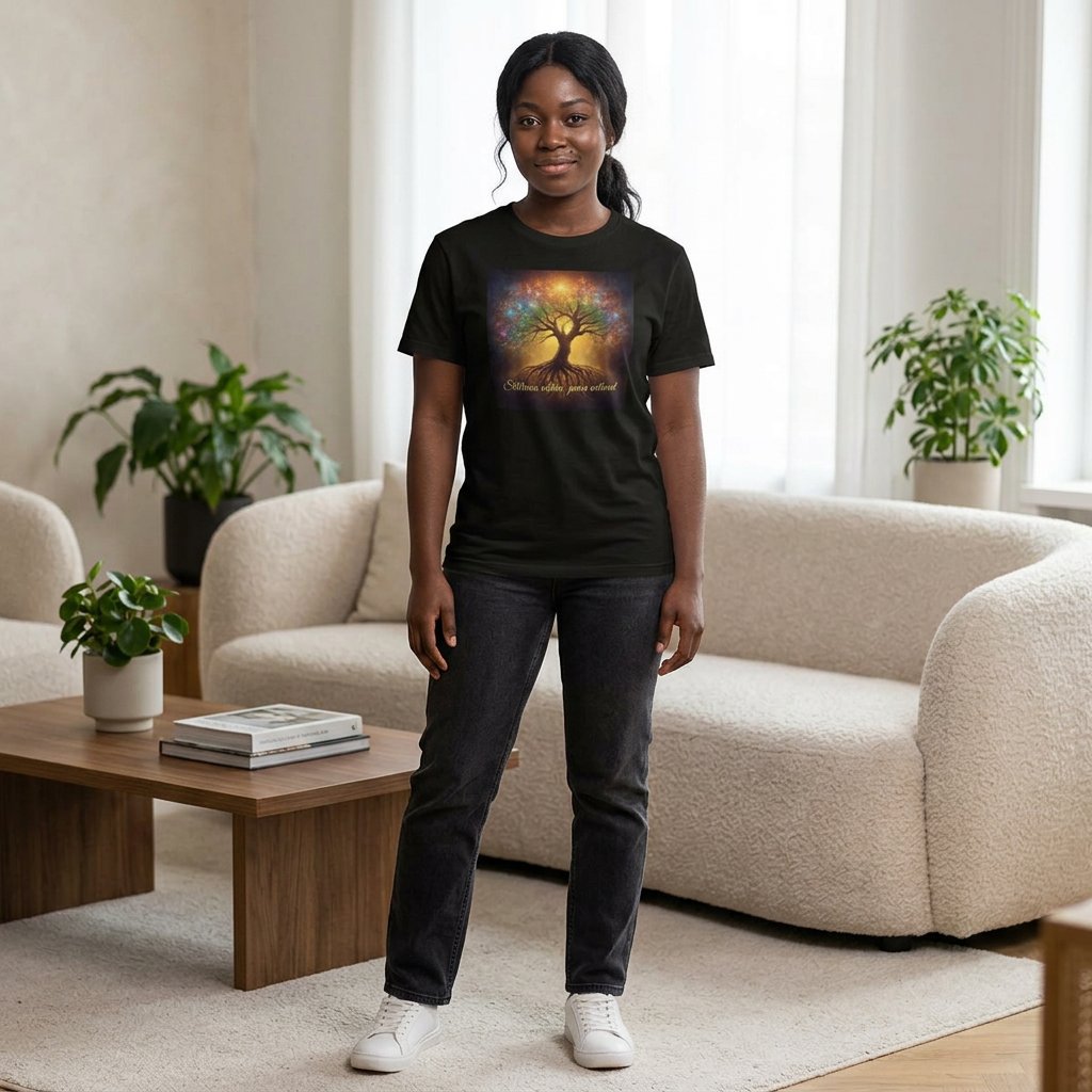 Tree of Life T-Shirt - "Stillness Within, Peace Without" Spiritual Meditation Tee