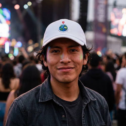 Baseball Cap — with We Are Here logo expressing togetherness