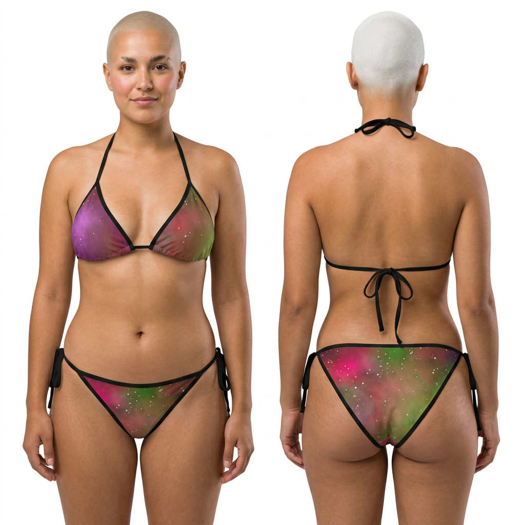 Galaxy Fade Bikini — Women's Tie-Side Swimsuit