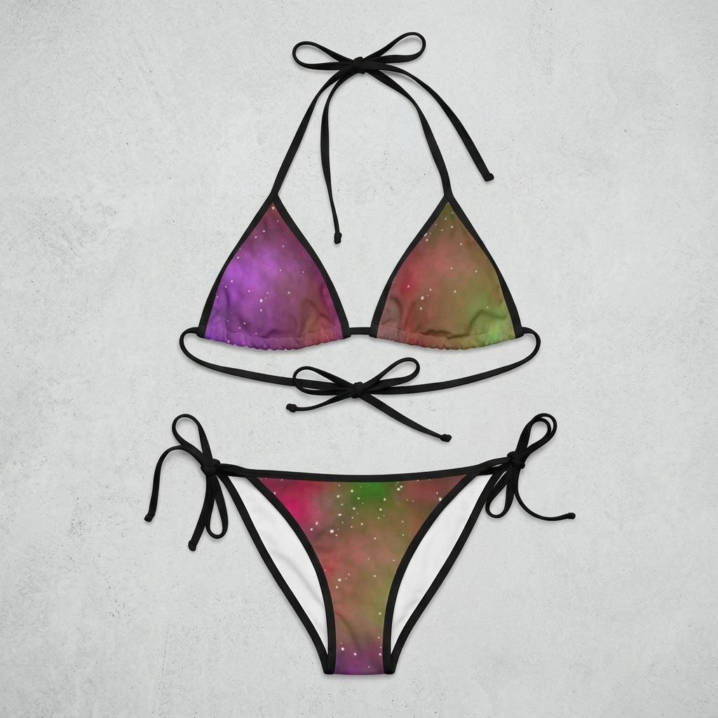 Galaxy Fade Bikini — Women's Tie-Side Swimsuit