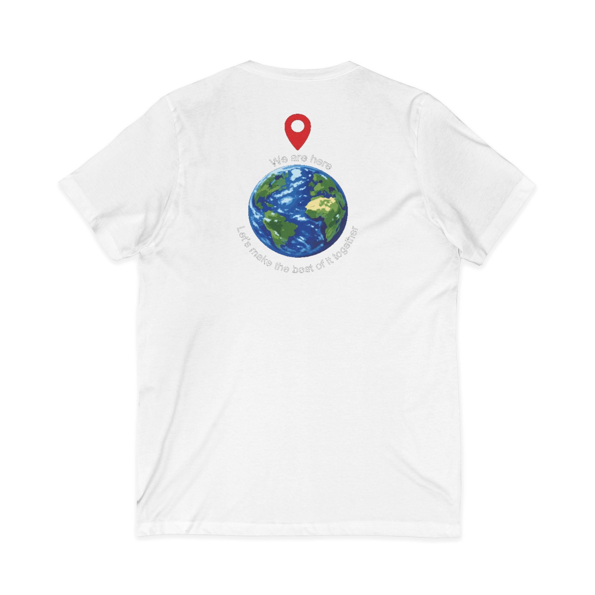 Celebrate 2026 together recognizing the World Cup in America Soccer Flag V-Neck Tee
