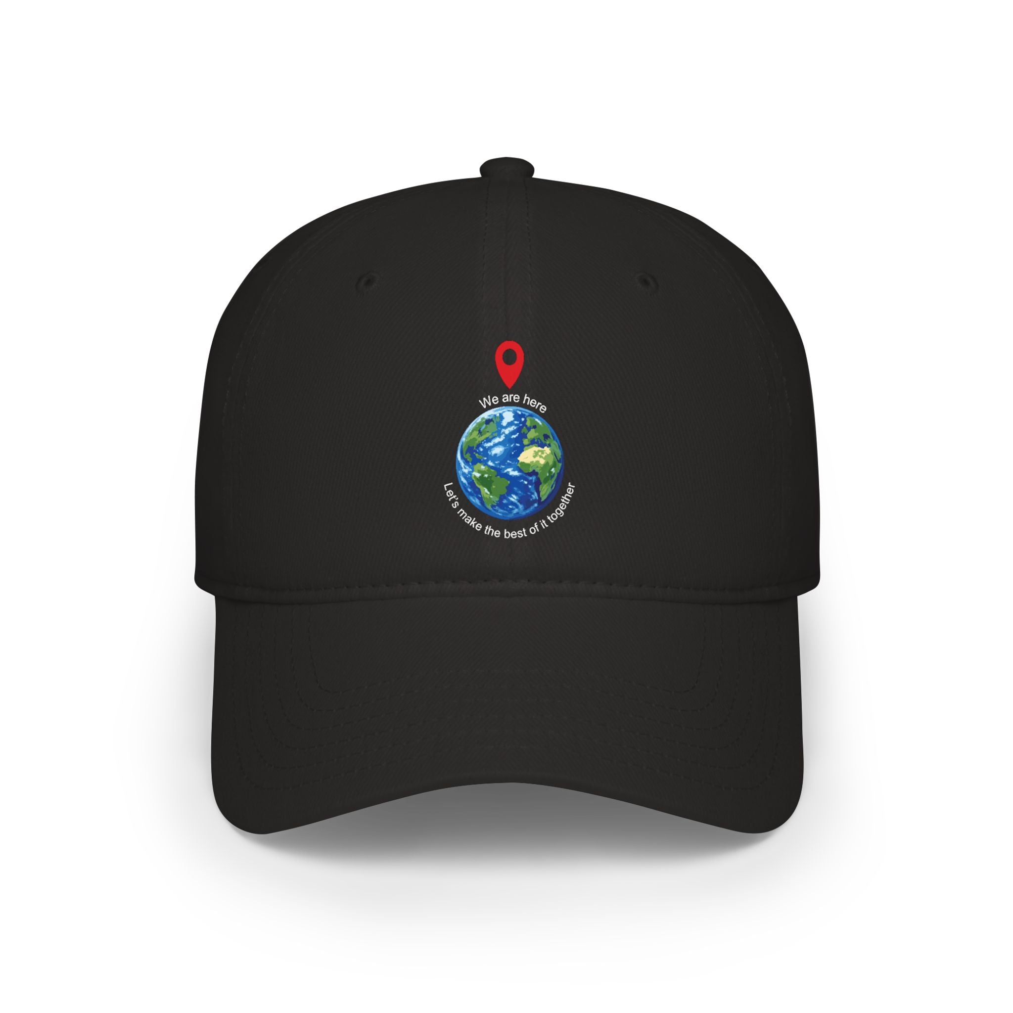 Baseball Cap — with We Are Here logo expressing togetherness