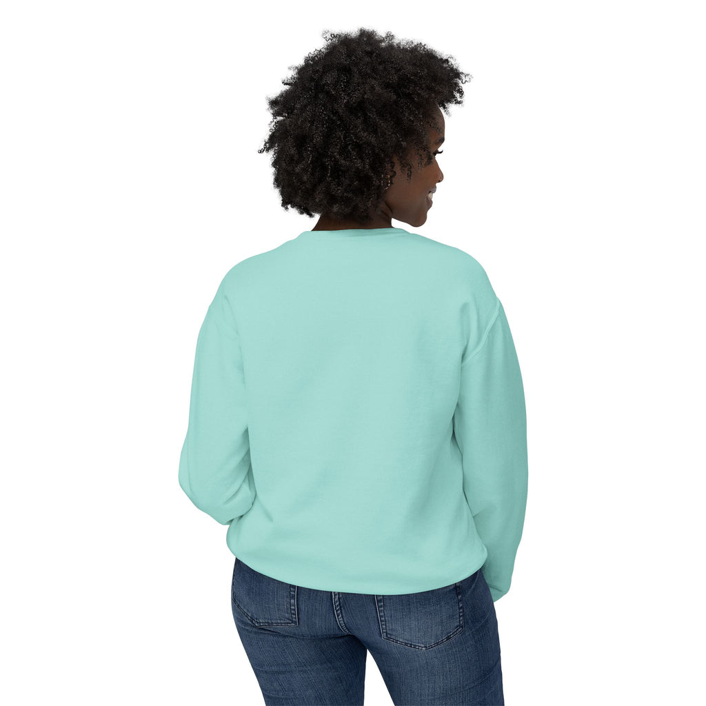 Unisex Lightweight Crewneck Sweatshirt - spread the word "We are here Let's make the best of it together"