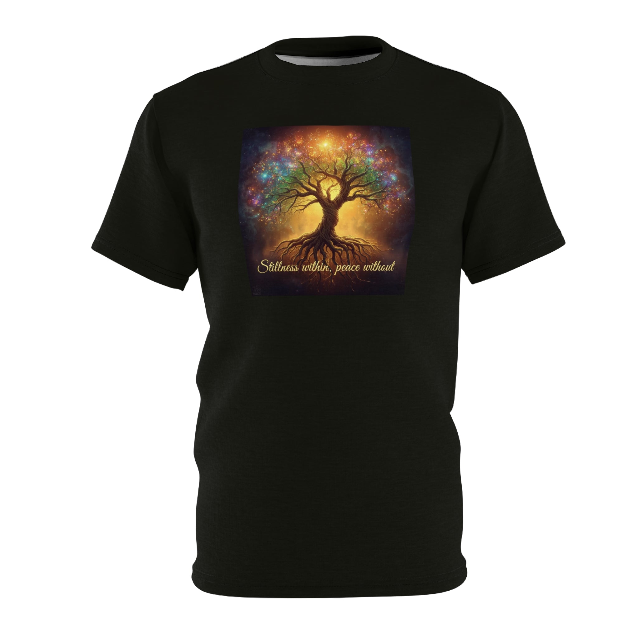 Tree of Life T-Shirt - "Stillness Within, Peace Without" Spiritual Meditation Tee