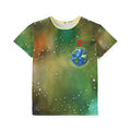 Kids Space Jersey — 'We Are Here' Earth Emblem All-Over Print