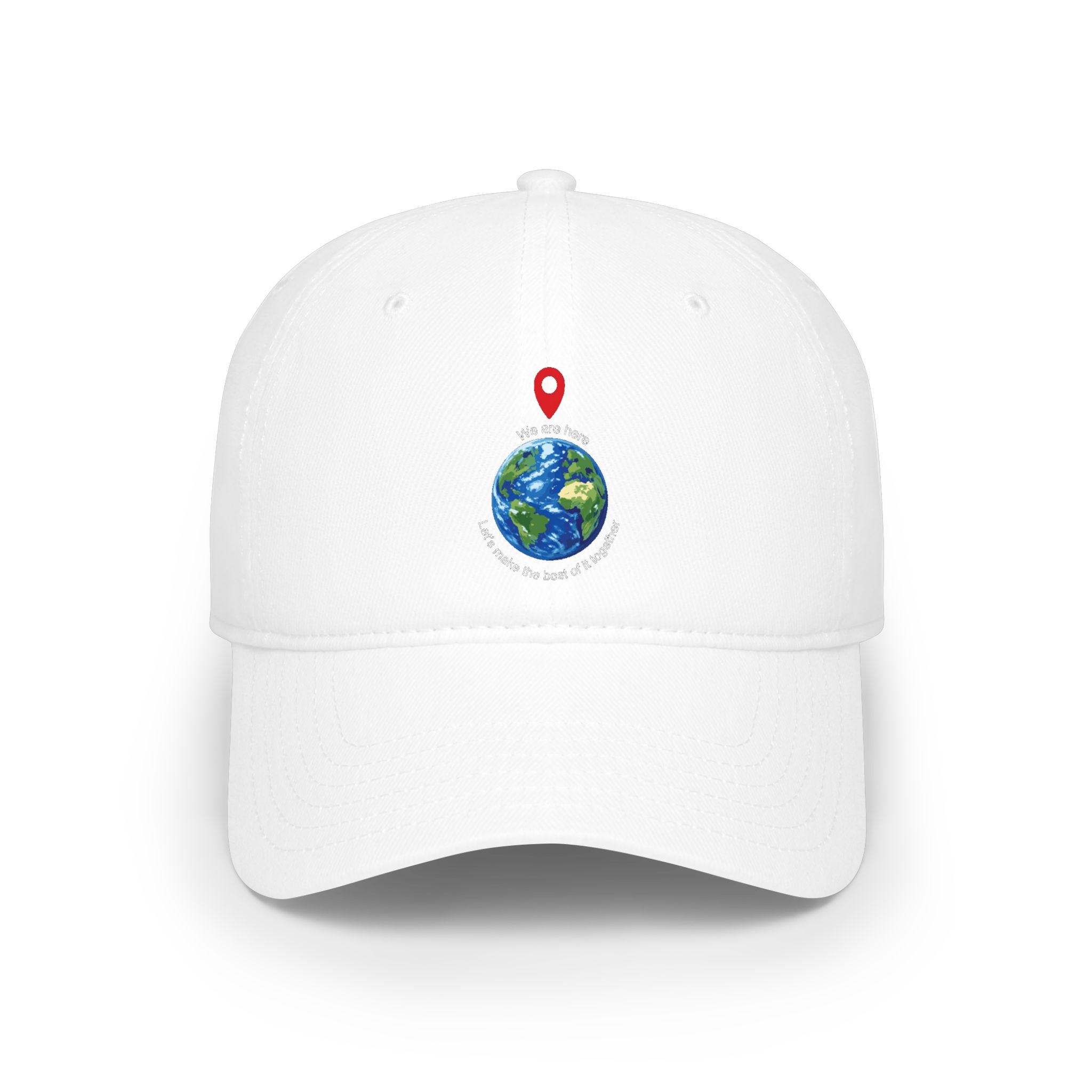 Baseball Cap — with We Are Here logo expressing togetherness